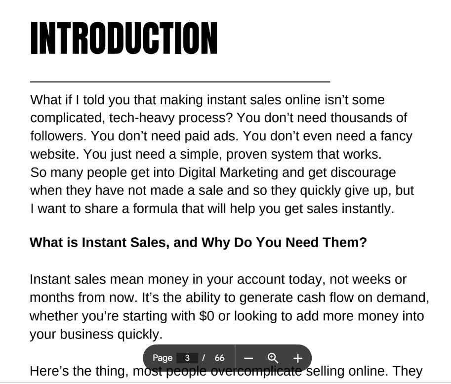 The Instant Sales Formula